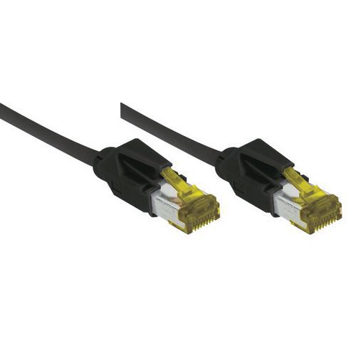 Cordon Rj45 Sur Câble Cat. 7 S/ftp Lsoh Snagless Noir-5 M