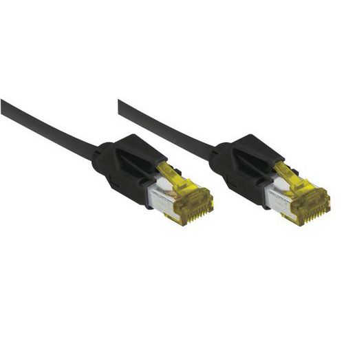 Cordon Rj45 Sur Câble Cat. 7 S/ftp Lsoh Snagless Noir-75 M