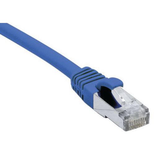 Cordon RJ45 catégorie 6A F/UTP LSOH snagless bleu - 2 m Cordon RJ45 catégorie 6A F/UTP LSOH snagless bleu - 2 m