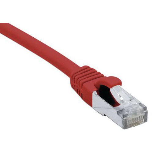 Cordon Rj45 Catégorie 6a F/utp Lsoh Snagless Rouge - 75 M