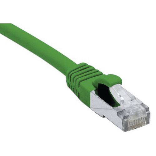 Cordon Rj45 Catégorie 6a F/utp Lsoh Snagless Vert - 15 M