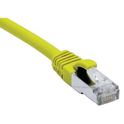 Cordon Rj45 Catégorie 6a F/utp Lsoh Snagless Jaune - 15 M