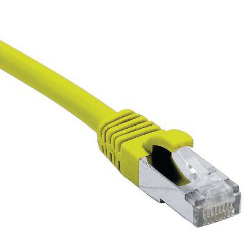 Cordon RJ45 catégorie 6A F/UTP LSOH snagless jaune - 7,5 m Cordon RJ45 catégorie 6A F/UTP LSOH snagless jaune - 7,5 m
