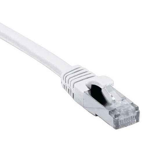Cordon Rj45 Catégorie 6a F/utp Lsoh Snagless Blanc - 75 M