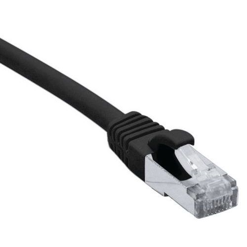 Cordon Rj45 Catégorie 6a F/utp Lsoh Snagless Noir - 15 M