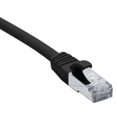 Cordon Rj45 Catégorie 6a F/utp Lsoh Snagless Noir - 25 M