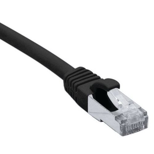Cordon RJ45 catégorie 6A F/UTP LSOH snagless noir - 3 m Cordon RJ45 catégorie 6A F/UTP LSOH snagless noir - 3 m