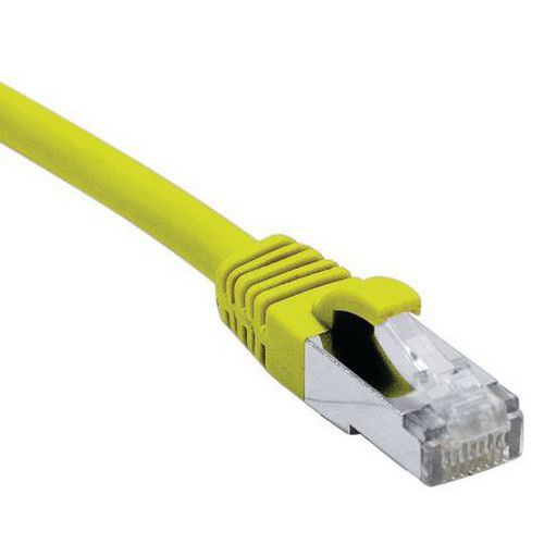 Cordon Rj45 Catégorie 6 F/utp Lsoh Snagless Jaune - 25 M