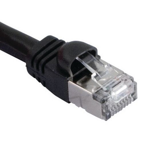 Cordon Rj45 Voip Catégorie 6 S/ftp Snagless Noir - 3 M