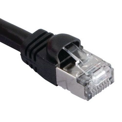 Cordon Rj45 Voip Catégorie 6 S/ftp Snagless Noir - 6 M