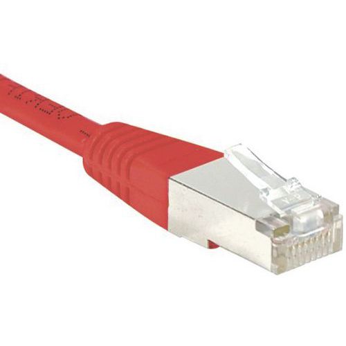 Cordon RJ45 croisé catégorie 6 S/FTP rouge - 10 m Cordon RJ45 croisé catégorie 6 S/FTP rouge - 10 m