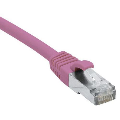 Cordon Rj45 Catégorie 6a F/utp Lsoh Snagless Rose - 25 M