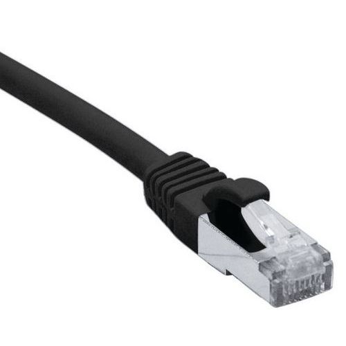 Cordon RJ45 catégorie 6A S/FTP LSOH snagless noir - 2 m Cordon RJ45 catégorie 6A S/FTP LSOH snagless noir - 2 m