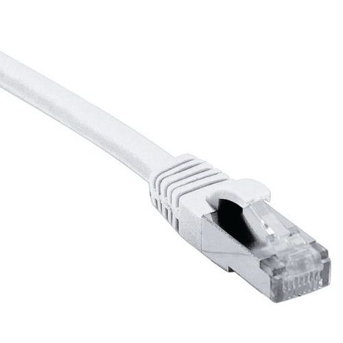 Cordon RJ45 catégorie 6A S/FTP LSOH snagless blanc - 15 m Cordon RJ45 catégorie 6A S/FTP LSOH snagless blanc - 15 m