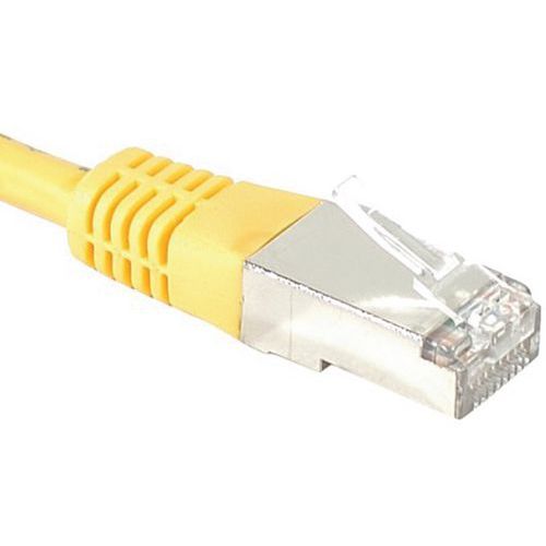 Cordon RJ45 catégorie 6A S/FTP jaune - 7,5 m Cordon RJ45 catégorie 6A S/FTP jaune - 7,5 m