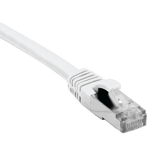 Cordon RJ45 catégorie 6A S/FTP LSOH snagless blanc - 0,15 m Cordon RJ45 catégorie 6A S/FTP LSOH snagless blanc - 0,15 m