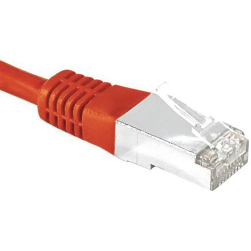 Cordon Rj45 Catégorie 6a S/ftp Rouge - 15 M