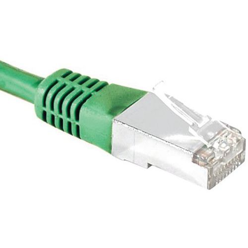 Cordon RJ45 catégorie 6A S/FTP vert - 1,5 m Cordon RJ45 catégorie 6A S/FTP vert - 1,5 m