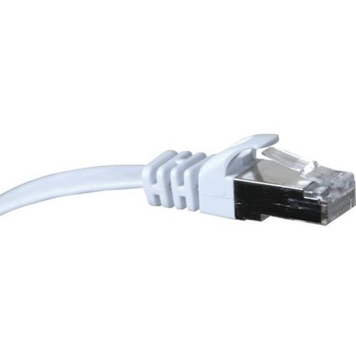 Cordon Rj45 Plat Catégorie 6 U/ftp Snagless Blanc - 2 M