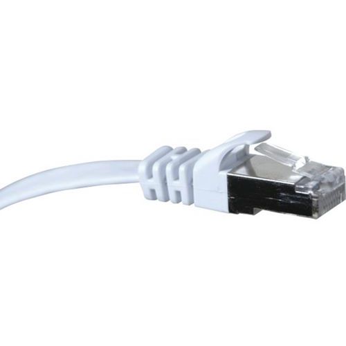 Cordon Rj45 Plat Catégorie 6 U/ftp Snagless Blanc - 20 M