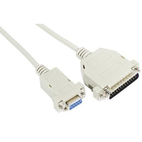 Cordon Série Null Modem Db9f à Db25m - 300m