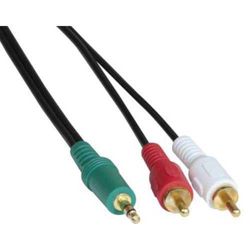 Cordon Stéreo Jack 3.5 Mm Vers 2 X Rca Pc99 - 18 M