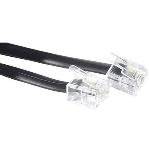 Cordon Téléphonique Rj11 Noir - 30 M