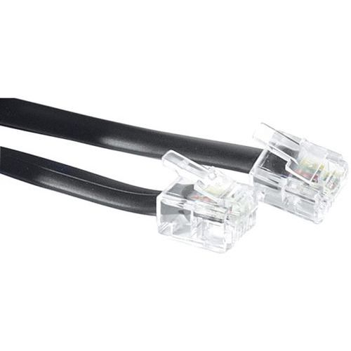 Cordon Téléphonique Rj11 Noir - 5 M