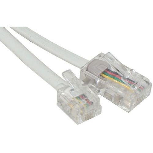 Cordon Téléphonique Rj11 Vers Rj45 Blanc - 3.00m