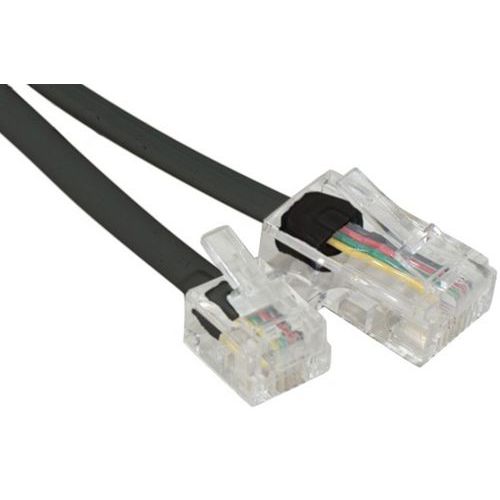Cordon Téléphonique Rj11 Vers Rj45 Noir - 2.00m