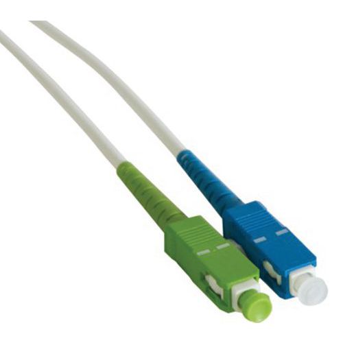 Jarretière simplex mono OS2 9/125 SC-APC/SC-UPC blanc - 2 m Jarretière simplex mono OS2 9/125 SC-APC/SC-UPC blanc - 2 m