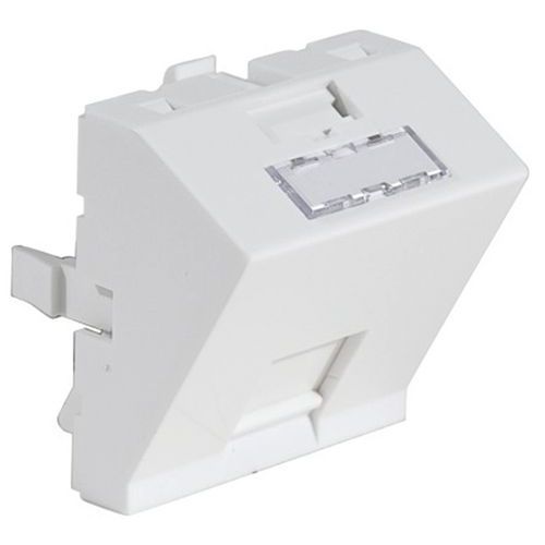 Plastron 45X45 incline 30° pour 1 port RJ45 Plastron 45X45 incline 30° pour 1 port RJ45