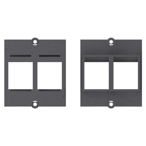 Plastron Vide 2 Embases Keystone Rj45 Usb Hdmi