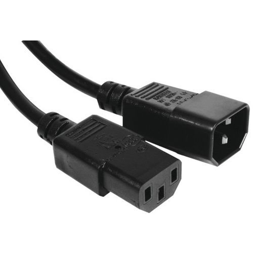 Rallonge d'alimentation C13 / C14 noire - 3,0 m Rallonge d'alimentation C13 / C14 noire - 3,0 m