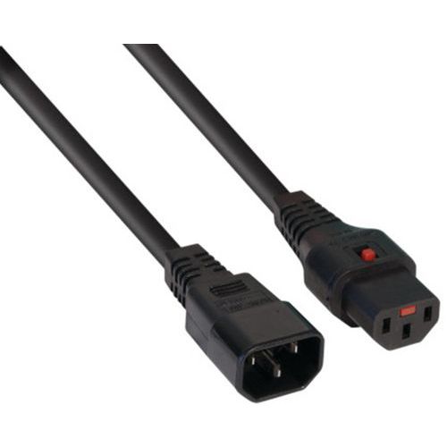 Rallonge D'alimentation C14 / C13 à Verrouillage Noire-30 M