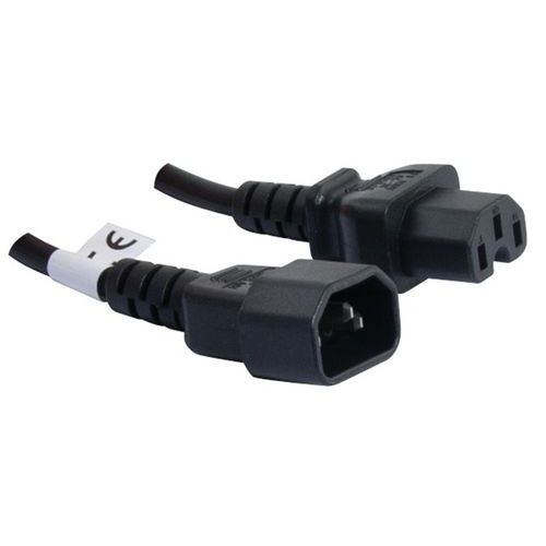 Rallonge Secteur C14 / C15 Noire - 18 M