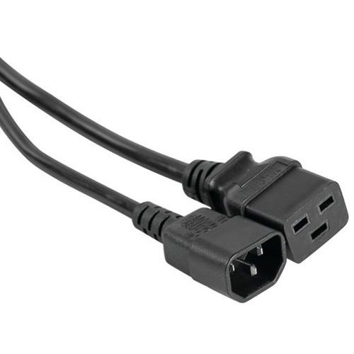 Rallonge secteur C14 / C19 noire - 2,0 m Rallonge secteur C14 / C19 noire - 2,0 m