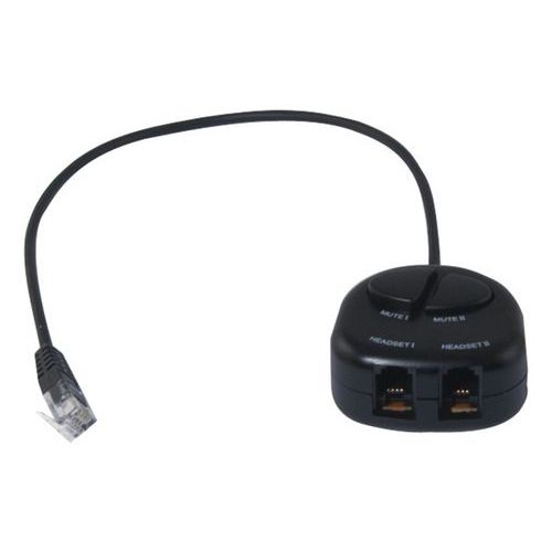 Switch Casque Tel Rj9 Double Ã‰coute Et Boutons Muet
