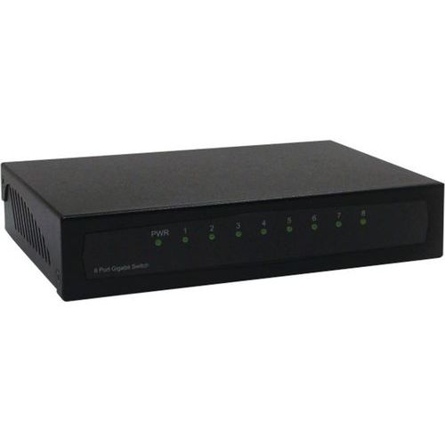 Switch Gigabit 8 Ports Métal Noir