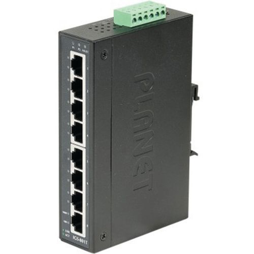 Planet - Switch Industriel - 8 Ports 10/100 Mbps - Température -40/75°C - Informatique Robuste