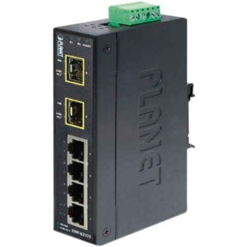 Switch Industriel 4p 10/100 Et 2 Sfp 100fx -40/+75Â°c