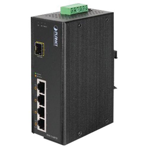 Switch industriel 4P poe 10/100+Fibre SFP 100FX -45/75° Switch industriel 4P poe 10/100+Fibre SFP 100FX -45/75°