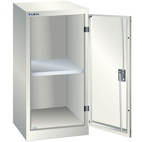 Armoire Blanc Gris 500x400x1000 Avec 1 Rayons Amo.