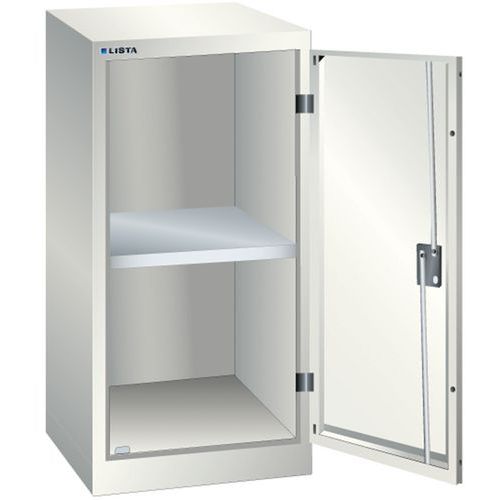 Armoire Blanc Gris 500x580x1000 Avec 2 Rayons Amo.