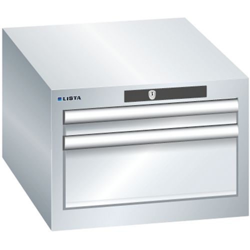 Armoire Gris Clair 411x572x283 Avec 2 Tir. 75kg _ 78.400.020