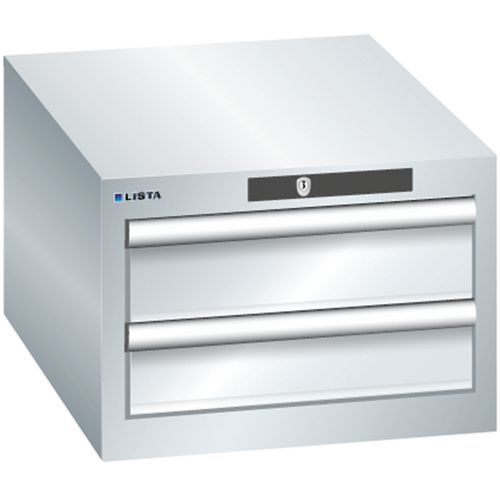 Armoire Gris Clair 411x572x283 Avec 2 Tir. 75kg _ 78.402.020