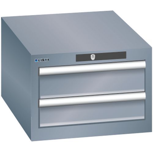 Armoires à Tiroirs Gris 411x572x283 Avec 2 Tiroirs 75kg