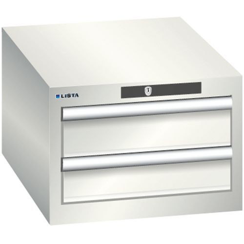 Armoire Blanc Gris 411x572x283 Avec 2 Tir. 75kg _ 78.402.180