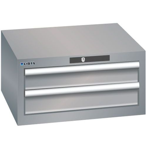 Armoire Gris Pigeon 564x572x283 Avec 2 Tir. 75kg