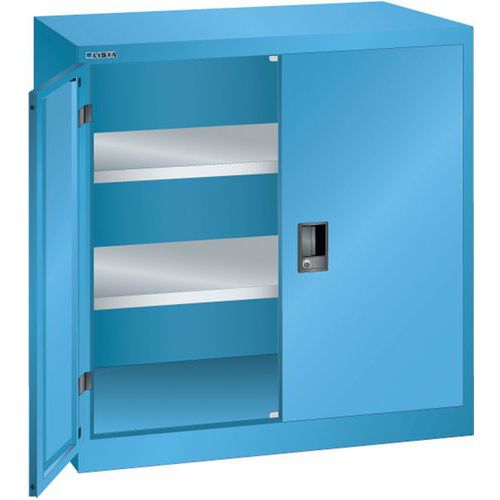 Armoire Bleu Clair 1000x500x1000 Avec 2 Rayons Amo.